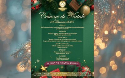 Cenone di Natale 24 Dicembre 2025 al Federico II Palace Hotel: una serata magica tra gusto e tradizione