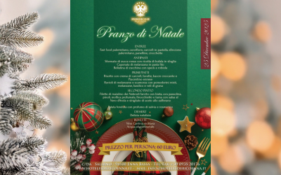 Pranzo di Natale 25 Dicembre 2025 al Federico II Palace Hotel: la tradizione incontra l’eccellenza gastronomica